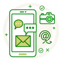 minimalist-vector-icon-of-a-smartphone-with-chat-b