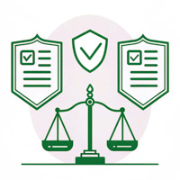 minimalist-vector-icon-of-two-shielded-documents-s