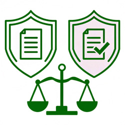 minimalist-vector-icon-of-two-shielded-documents-w